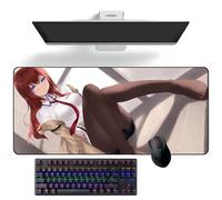 ZEKYGPP Anime - Tappetino per mouse Steins;Gate Anime Tappetino da Scrivania Tappetino per Tastiera Tappetini per mouse Grandi
