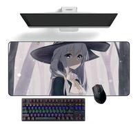 ZEKYGPP Anime Tappetino per mouse Wandering Witch: The Journey of Elaina Tappetino per mouse Anime Tappetino per tastiera Tappetino per mouse Grandi