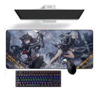 ZEKYGPP Tappetino per mouse a tema anime Arknights Lappland, tappetino per scrivania, tappetino per tastiera, tappetino per mouse in gomma, 300 mm x 700 mm x 3 mm
