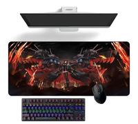 ZEKYGPP Tappetino per mouse a tema anime Azur Lane Friedrich der Große, tappetino per scrivania, tappetino per tastiera, tappetino per mouse in gomma, 400 mm x 900 mm x 3 mm