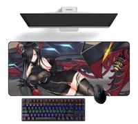 ZEKYGPP Tappetino per mouse a tema anime Azur Lane Friedrich der Große, tappetino per scrivania, tappetino per tastiera, tappetino per mouse in gomma, 400 mm x 900 mm x 3 mm