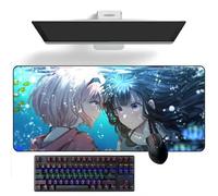 ZEKYGPP Tappetino per mouse a tema anime Lycoris Recoil anime, tappetino per mouse da scrivania, tappetino per tastiera, tappetino per mouse grande, 400 mm x 900 mm x 3 mm