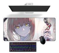 ZEKYGPP Tappetino per mouse a tema anime, motivo: Chainsaw Man, tappetino per mouse grande, 400 mm x 900 mm x 3 mm