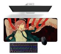 ZEKYGPP Tappetino per mouse a tema anime, motivo: Chainsaw Man, tappetino per mouse grande, 400 mm x 900 mm x 3 mm