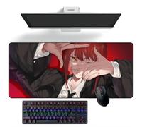 ZEKYGPP Tappetino per mouse a tema anime, motivo: Chainsaw Man, tappetino per mouse grande, 400 mm x 900 mm x 3 mm