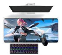 ZEKYGPP Tappetino per mouse a tema anime, motivo: Chainsaw Man, tappetino per mouse grande, 400 mm x 900 mm x 3 mm