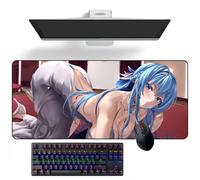 ZEKYGPP Tappetino per mouse a tema anime Nikke, la dea della vittoria, tappetino per mouse da scrivania, tappetino per tastiera, grande tappetino per mouse, 300 mm x 700 mm x 3 mm