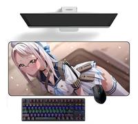 ZEKYGPP Tappetino per mouse a tema anime Nikke, la dea della vittoria, tappetino per mouse da scrivania, tappetino per tastiera, grande tappetino per mouse, 300 mm x 700 mm x 3 mm