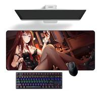 ZEKYGPP Tappetino per mouse a tema anime Steins; Gate Anime tappetino per mouse deskmat tappetino per tastiera grande tappetino per mouse, 400 mm x 900 mm x 3 mm