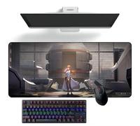 ZEKYGPP Tappetino per mouse a tema anime Steins; Gate Anime tappetino per mouse deskmat tappetino per tastiera grande tappetino per mouse, 300 mm x 700 mm x 3 mm