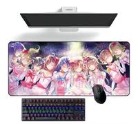 ZEKYGPP Tappetino per mouse anime LoveLive! Tappetino per mouse con motivo anime, tappetino per tastiera, grande, 300 mm x 700 mm x 3 mm
