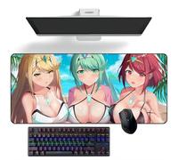 ZEKYGPP Tappetino per mouse anime Xenoblade Chronicles Anime tappetino per mouse deskmat tappetino per tastiera grande tappetino per mouse, 300 mm x 700 mm x 3 mm