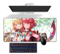 ZEKYGPP Tappetino per mouse anime Xenoblade Chronicles Anime tappetino per mouse deskmat tappetino per tastiera grande tappetino per mouse, 400 mm x 900 mm x 3 mm