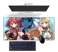 ZEKYGPP Tappetino per mouse anime Xenoblade Chronicles Anime tappetino per mouse deskmat tappetino per tastiera grande tappetino per mouse, 300 mm x 700 mm x 3 mm