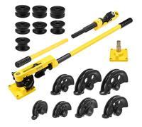 ZELCAN Piegatubi Manuale 10-25mm Curvatubi Manuale con 7 Stampi Pesanti per Resistenti Macchina Piegatubi per Tubi in Acciaio, Ottone, Rame, Ferro Battuto e Alluminio