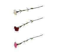 Zelda Bomboniere Garofano Singolo Fiori Artificiali Composizione Floreale Addobbi (Rosso)