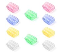 ZELHYEUU Copri spazzolino da Denti, 10 Pcs Coprispazzolino da Viaggio, Portatile Coperture per Spazzolino