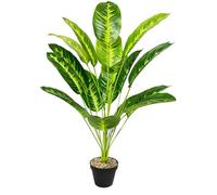 Zelihrdu Piante Artificiali Interno Realistiche, Piante Finte Esterno con Vaso, Albero Pianta Artificiale Decorazioni per Soggiorno, Camera da Letto, Casa Ufficio (80cm Uccello del Paradiso Giallo)