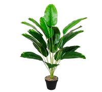 Zelihrdu Piante Artificiali Interno Realistiche, Piante Finte Esterno con Vaso, Albero Pianta Artificiale Decorazioni per Soggiorno, Camera da Letto, Casa Ufficio (80cm Uccello del Paradiso Verde)