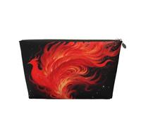 Zelinge Borse cosmetiche compatte della borsa da toilette di viaggio della borsa di trucco con la chiusura lampo, Mosmic Uccello Rosso-1, Taglia unica