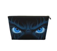 Zelinge Borse cosmetiche della borsa di toilette di viaggio della borsa di trucco piccole per le donne, Occhi blu arrabbiato nero-1, One Size