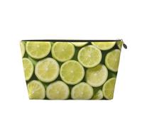 Zelinge Borse cosmetiche impermeabili della borsa da toilette della borsa di trucco del fumetto con la chiusura, Limes Verde-1, Taglia unica