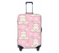 Zelinge Carino Dei Bagagli Coperture Per Valigie Viaggio Valigia Protector Anti Scratch Covers, Divertente Gattino Yaga Pose, for 22-24 Inch Luggages M