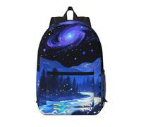 Zelinge Cherries Cute Red 33 Pollice Notebook Zaino Viaggio Daypack Lavoro Business Zaini Borsa, Fantasy Galaxy Paesaggio, Taglia unica, Zaini da viaggio