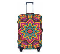 Zelinge Copertura elastica colorata per valigie da viaggio, resistente ai graffi, Mandala colorata., for 22-24 Inch Luggages M