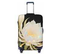Zelinge Copertura elastica dei bagagli del fumetto della protezione della valigia di viaggio anti graffio copre, Fiore che sboccia di notte, for 25-28 Inch Luggages L