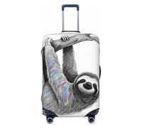Zelinge Copertura elastica lavabile per valigia, resistente ai graffi, Arte dell'albero di bradipo, for 22-24 Inch Luggages M