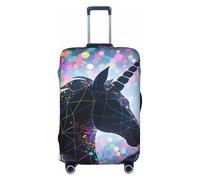 Zelinge Copertura elastica lavabile per valigia, resistente ai graffi, Unicorni geometrici colorati, for 22-24 Inch Luggages M