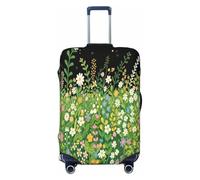 Zelinge Copertura elastica lavabile per valigie protettore antigraffio, Fiore Verde Campo, for 25-28 Inch Luggages L