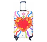 Zelinge Copertura elastica per valigia, resistente ai graffi, Cuore Amore Colorato, for 29-32 Inch Luggages XL