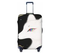 Zelinge Copertura elastica per valigia, resistente ai graffi, Volpe Nero Oro, for 29-32 Inch Luggages XL