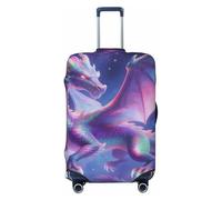 Zelinge Copertura elastica per valigie con protezione antigraffio, Drago pastello sul cielo, for 18-21 Inch Luggages S