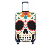 Zelinge Copertura elastica per valigie da viaggio, antigraffio, Teschio colorato, for 25-28 Inch Luggages L