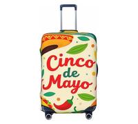Zelinge Copertura elastica per valigie da viaggio, protezione antigraffio, Messico Cinco De Mayo Decor, for 22-24 Inch Luggages M