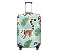 Zelinge Copertura elastica per valigie da viaggio, resistente ai graffi, Foglia tropicale verde lem, for 25-28 Inch Luggages L