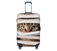 Zelinge Copertura elastica per valigie da viaggio, resistente ai graffi, Gatto che sbircia attraverso i ciechi, for 22-24 Inch Luggages M