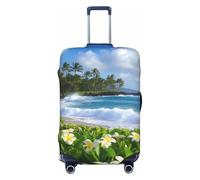 Zelinge Copertura lavabile per valigie da viaggio anti graffio, Isola d'Estate, for 22-24 Inch Luggages M