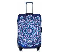 Zelinge Copertura lavabile per valigie da viaggio, copertura protettiva antigraffio, Galassia Blu Scuro Mandala, for 22-24 Inch Luggages M