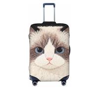 Zelinge Copertura lavabile per valigie da viaggio, resistente ai graffi, Ritratto di gatto accogliente, for 18-21 Inch Luggages S