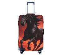 Zelinge Copertura per bagagli da viaggio, Cavallo che corre tra il fuoco, for 29-32" Suitcase XL, Copertura elastica per valigia da viaggio