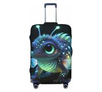 Zelinge Copertura per bagagli lavabile, Neon Animal Fantasy, for 18-21" Suitcase S, Copertura elastica per valigia da viaggio | Copertura elastica della valigia di viaggio antigraffio per i bagagli