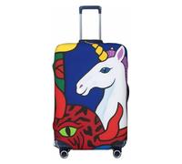 Zelinge Copertura per valigie da viaggio, protezione antigraffio, Arte Unicorni Astratto, for 22-24 Inch Luggages M