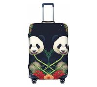 Zelinge Copertura per valigie da viaggio, resistente ai graffi, Pandas Fiori Nel Cielo Notturno, for 25-28 Inch Luggages L