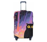Zelinge Coperture per valigie da viaggio, resistenti ai graffi, Gufo Fantasy Notte, for 25-28 Inch Luggages L