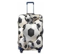 Zelinge Coperture per valigie da viaggio, resistenti ai graffi, Palloni da calcio bianchi, for 29-32 Inch Luggages XL