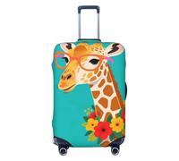 Zelinge Graziosa copertura per valigie da viaggio, antigraffio, resistente ai graffi, Giraffa Teal, for 29-32 Inch Luggages XL